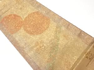 鏡裏模様織出し袋帯